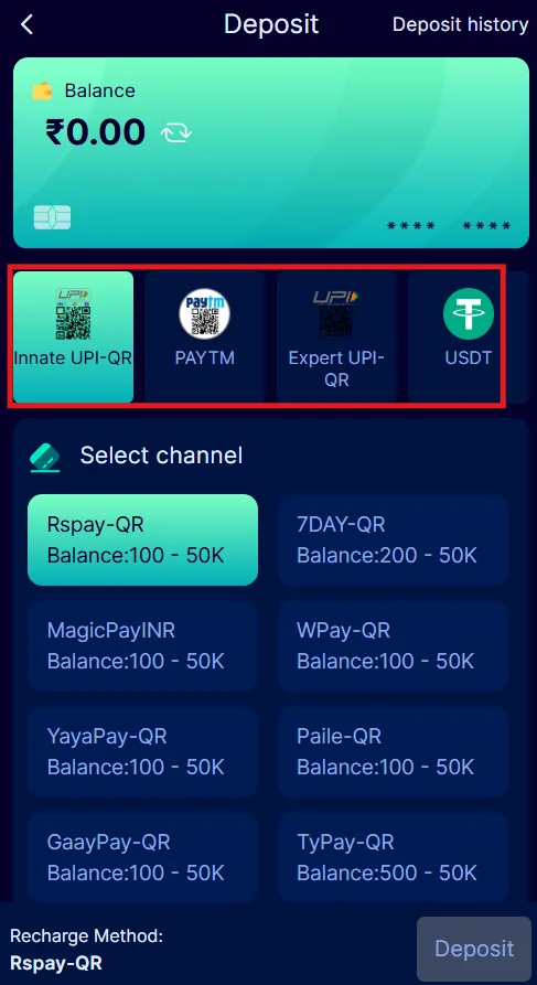 Choose your payment method